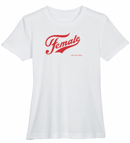 Female... the real thing Shirt. Let Women Speak. Adult Human Female. Save women's sports.