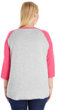 Football and Wine Kinda Girl Curvy Raglan T-Shirt