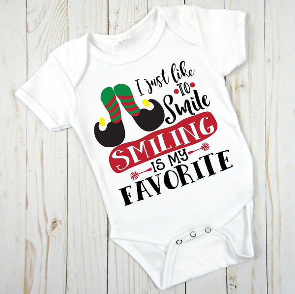 I Just Like to Smile Smiling is my Favorite Infant Bodysuit
