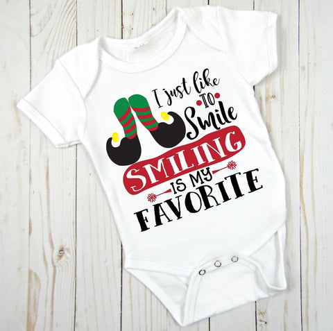I Just Like to Smile Smiling is my Favorite Infant Bodysuit