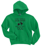 Drink Beer and Pet My Dog Hoodie - Gildan Unisex Sweatshirt