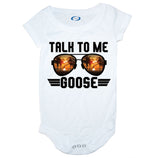 Talk To Me Goose Baby Bodysuit, Movie Clothes