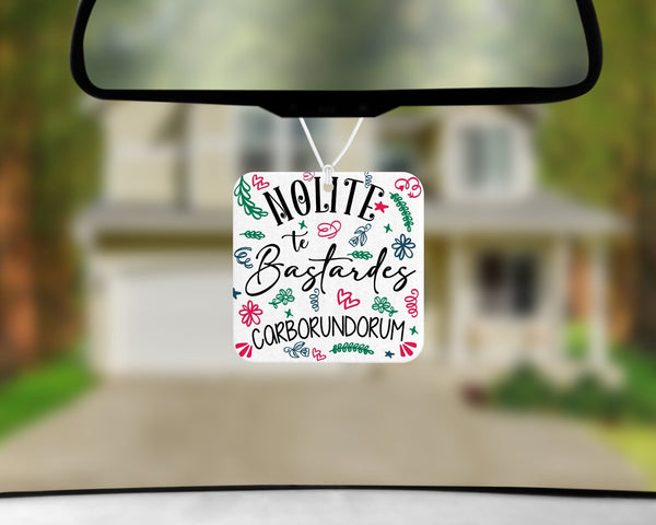 Handmaid's Tale Car Air Freshener: Nolite Te Bastardes