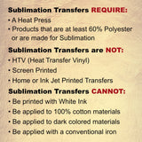 Custom Sublimation Transfers: Ready to Press, Epson Ultrachrome Ink