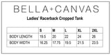 Music emoji Tank - Bella + Canvas Ladies' Racerback Cropped Tank