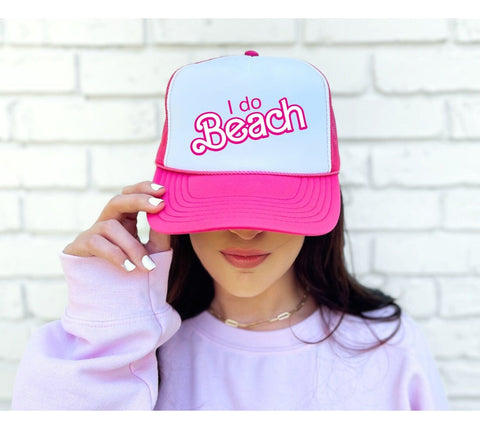 I do Beach Adult OTTO CAP 5 Panel High Crown Mesh Back Trucker Hat -