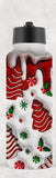 Christmas Cakes 3D LumaSteel™ Stainless Steel Water Bottle - 22oz
