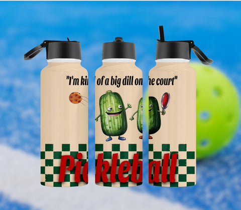 Big Dill Pickleball LumaSteel™ Stainless Steel Water Bottle - 22 oz