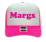 MARGS.  Adult OTTO CAP 5 Panel High Crown Mesh Back Trucker Hat -