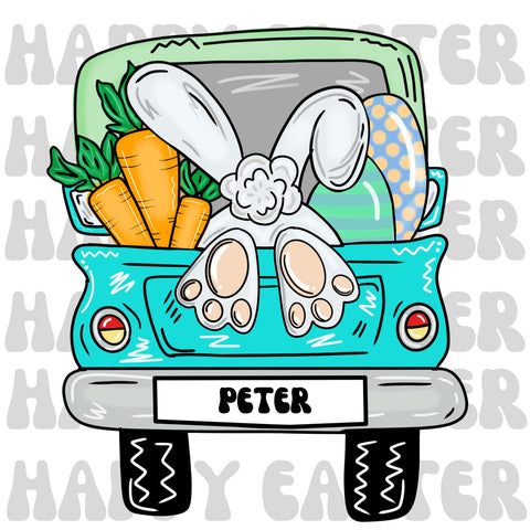 Personalized Easter Truck download with your name, Easter Shirt