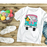 Personalized Easter Truck download with your name, Easter Digital editable art