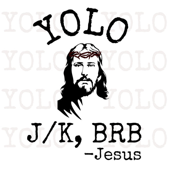 Funny Jesus Easter Yolo Jk BRB Texting Digital Download jpg, pdf, png