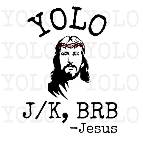 Funny Jesus Easter Yolo Jk BRB Texting Digital Download jpg, pdf, png