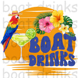 Boat Drinks ~ Cruise Party ~ Margaritas ~ Lake Boat Digital Download jpg, pdf, png