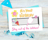 Pickleball Birthday Card Digital Download jpg, pdf, png