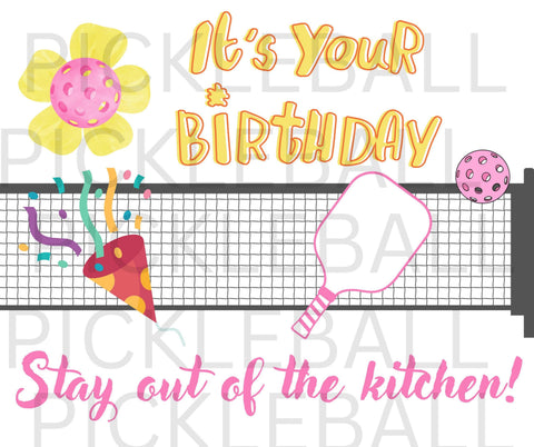 Pickleball Birthday Card Digital Download jpg, pdf, png