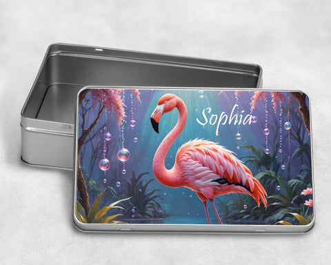 Charming Vintage-Style Metal Tin | Custom printed with your name | Personalized Collector's Tin