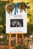 Editable Rehearsal Dinner Welcome Sign Template, Minimalist Design (Instant Download)