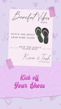 Wedding Flip Flop Sign | Dance Floor, Custom Names (Digital Download)