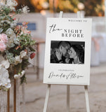 Editable Rehearsal Dinner Welcome Sign Template, Minimalist Design (Instant Download)