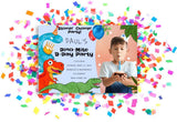 Dinosaur Birthday Party Invitation - Editable Digital Download with Custom Photo for boys ages 3-6