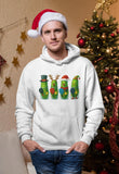 Pickleball Christmas Pickles Digital Art = Funny Holiday Dill Pickles in Jars PNG