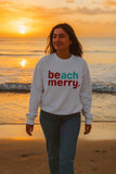 Beach Merry Christmas Sweatshirt | Coastal Holiday Crewneck