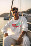 Beach Merry Christmas Sweatshirt | Coastal Holiday Crewneck