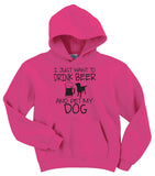 Drink Beer and Pet My Dog Hoodie - Gildan Unisex Sweatshirt