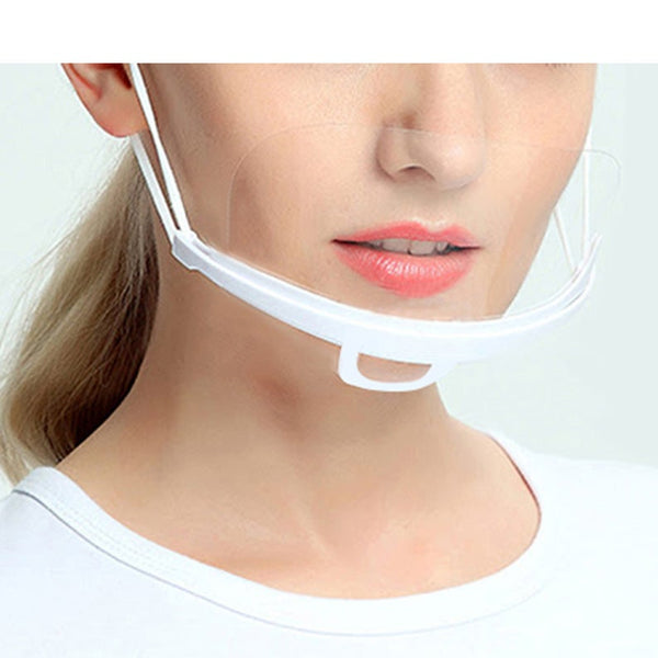 Reusable Plastic Transparent Half Face Mask