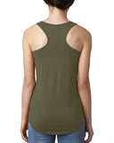 Jeep Paws Ladies' Racerback Tank, Jeepers, Animal Lovers Military Green 