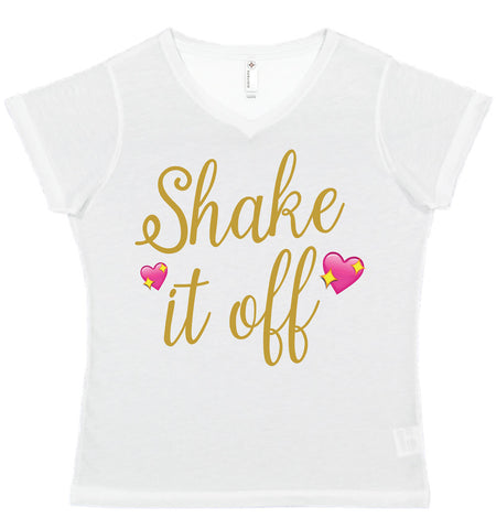 Shake it Off SubliVie™ Ladies' Modern Semi-Fitted 100% Polyester V-Neck Short Sleeve Tee