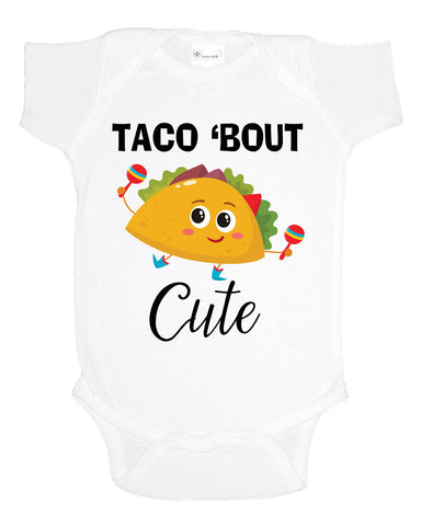 Taco bout cute Bodysuit, taco shirt, taco bout cute bodysuit, Taco Tuesday shirts,  cinco de mayo shirt,  cinco de mayo bodysuit