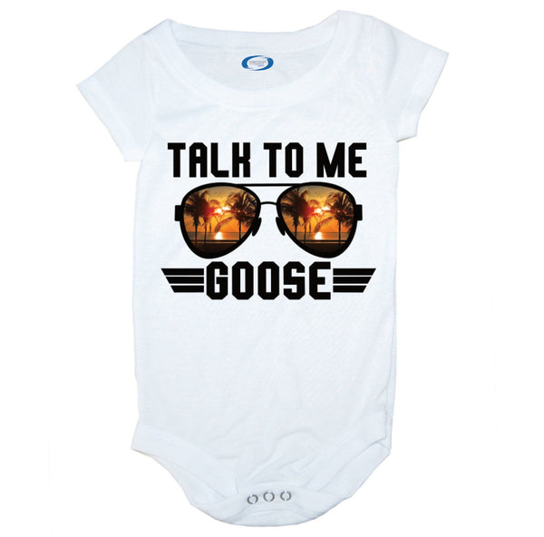 Talk To Me Goose Bodysuit, Baby Boy Clothes, Top Gun Baby Bodysuit, Cute Movie Baby Clothes