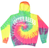 Outer Banks North Carolina Adult Tie Dye Hoodie