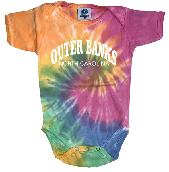 Outer Banks North Carolina INFANT Eternity Tie Dye Bodysuit OBX
