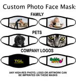 Photo Face Mask - Custom Face Mask - Back to School Face Mask - - Logo Face Mask