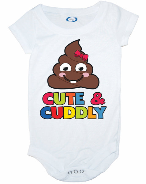 Cute & Cuddly Poo Infant Creeper Bodysuit | Custom Baby Bodysuit | Infant Bodysuit
